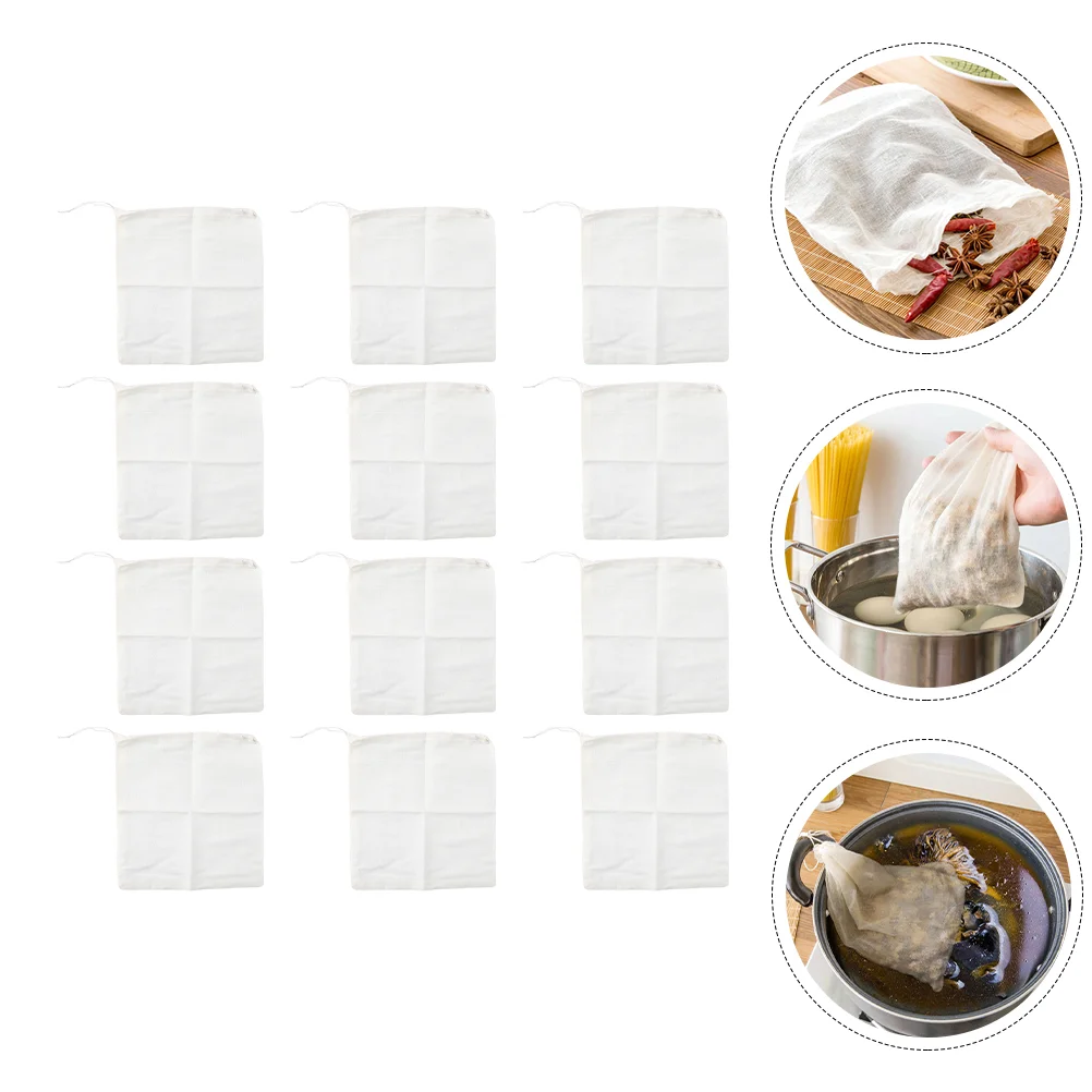 

Bag Filter Brew Tea Bags Strainer Coffeecloth Nut Cold Dispenserloose Filters Leaf Paper Sachets Empty Drawstring Cheesecloth