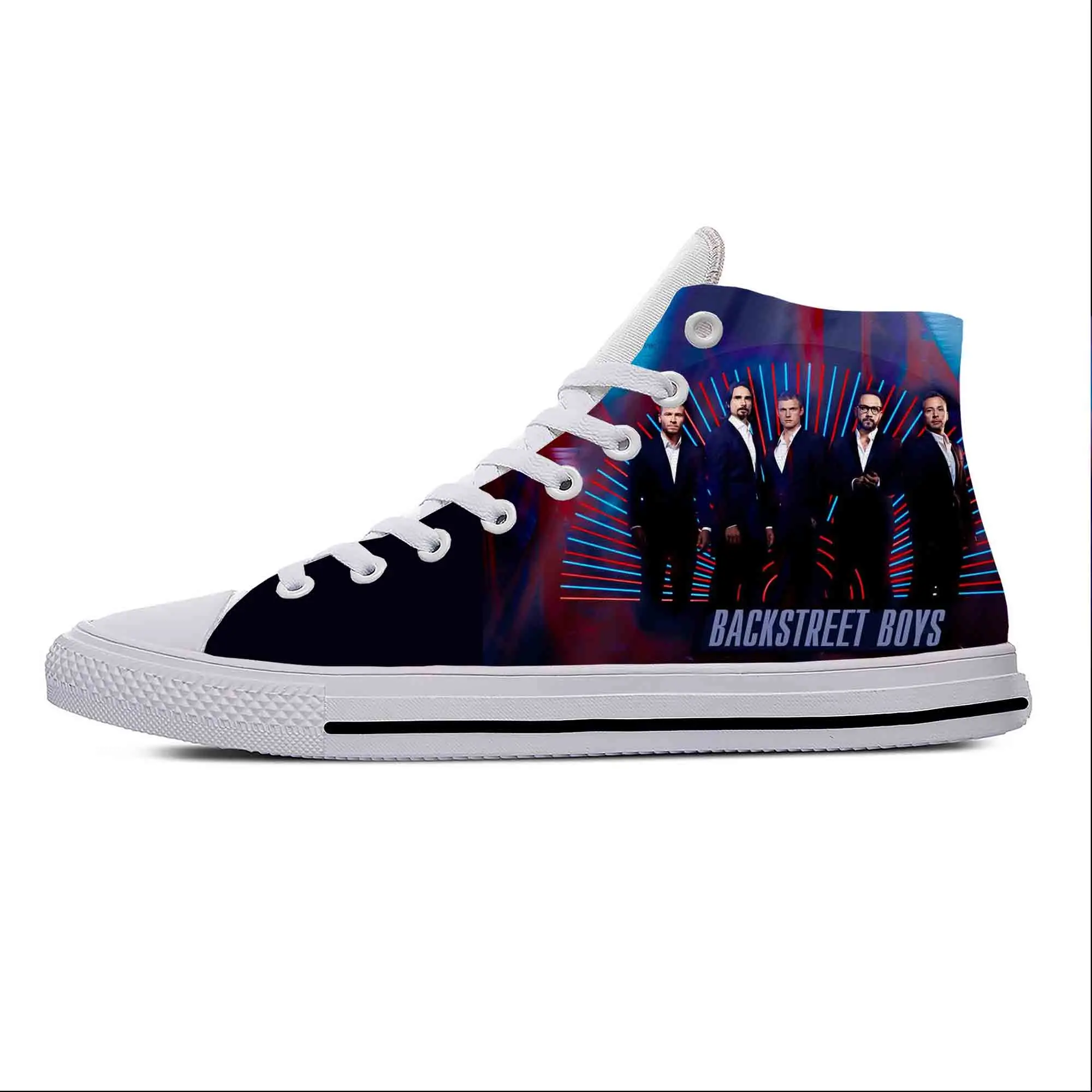 

Hot Backstreet Boys Music Band Rock Fashion Funny Casual Cloth Shoes High Top Lightweight Breathable 3D Print Men Women Sneakers