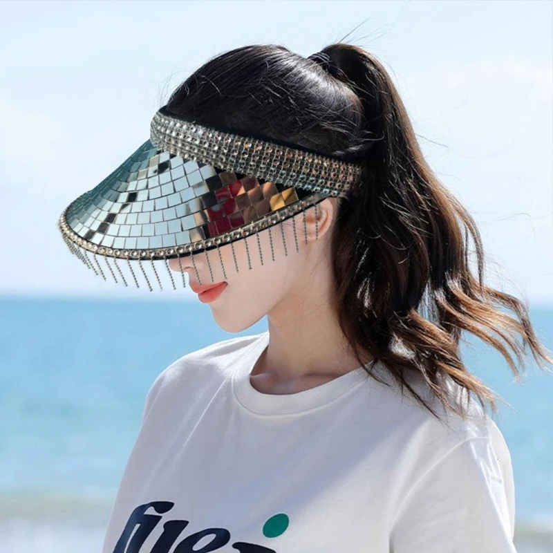 

Visor Hat Bling Visor For Women Visor Ball Festival Visor 57BD