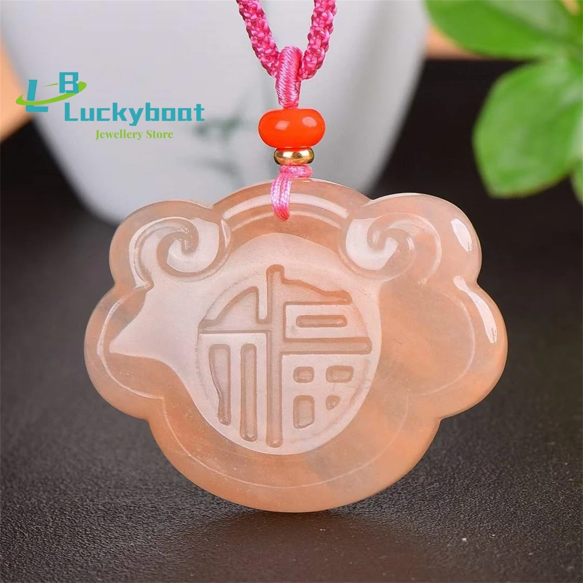 

Кулон из натурального золота и шелка с нефритом и замком Ruyi, простой и персонализированный изысканный модный универсальный для мужчин и женщин