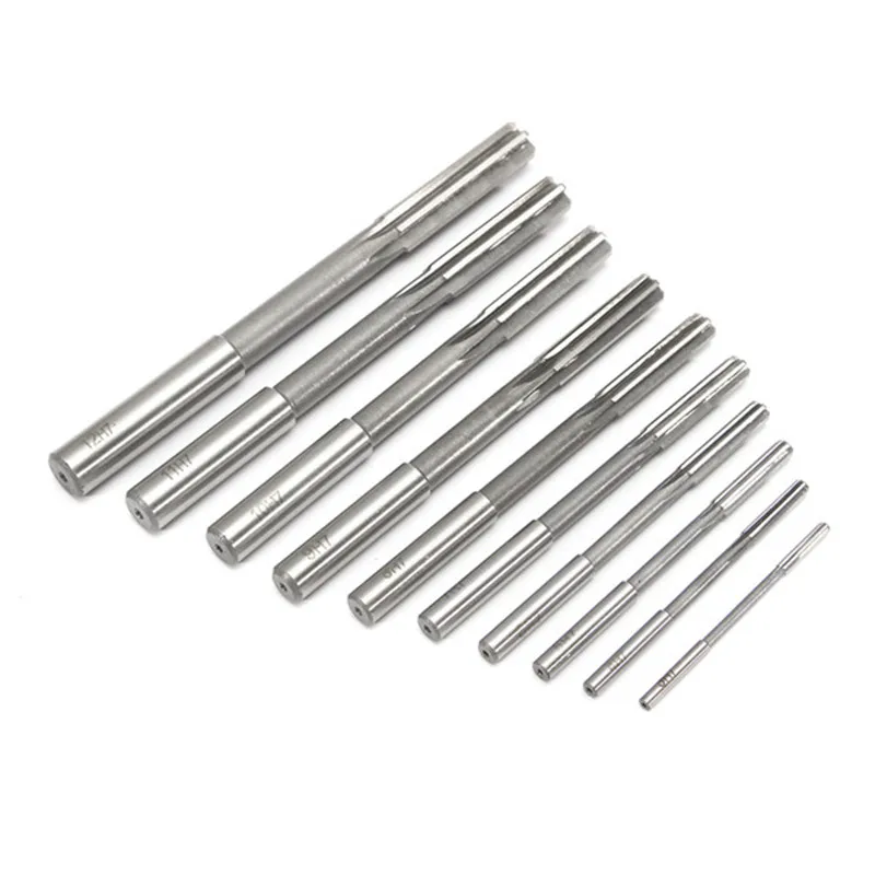 10pcs/Set HSS H7 Machine Reamer Straight Shank Milling Reamers Precision Chucking Machine Cutter Tool 3/4/5/6/7/8/9/10/11/12 mm images - 6