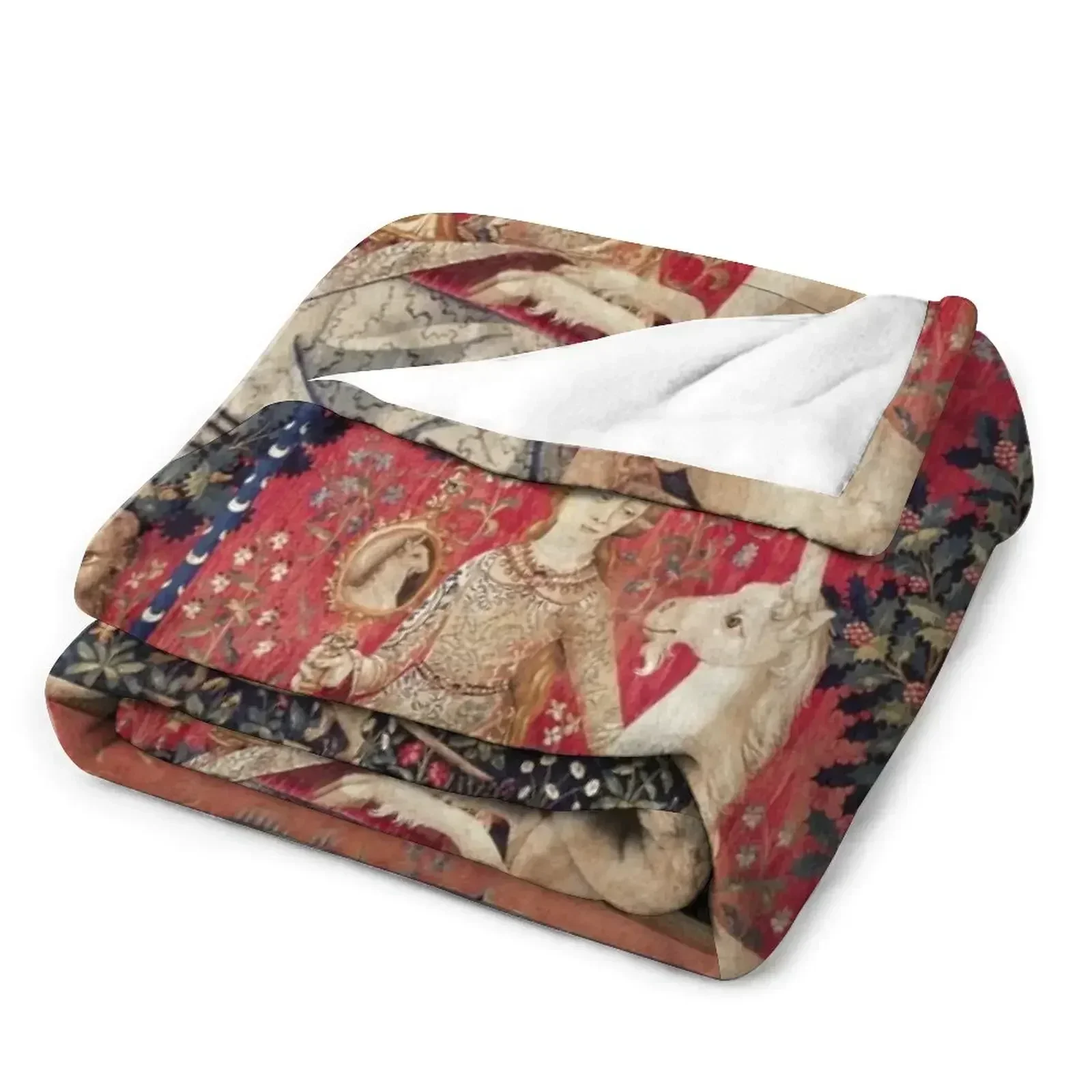 Средневековый гобелен Леди и единорог Five Senses — одеяло с прицелом детские