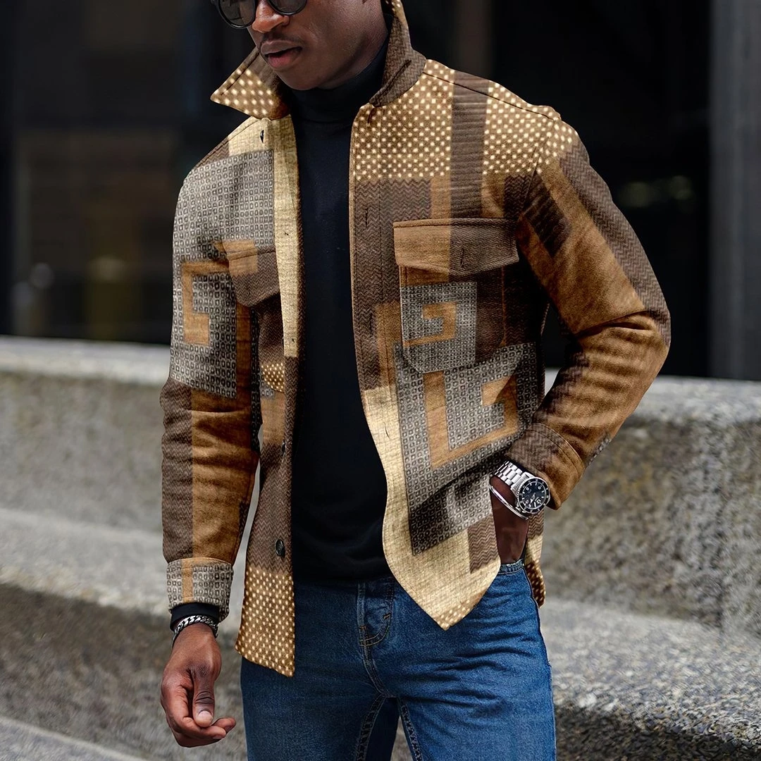 

Spring and Autumn Casual Shirts Men's Long Sleeves Trendy All-match Shirts Jackets Retro Bottoming Shirts