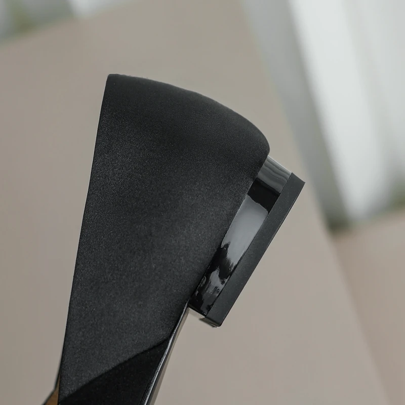 Women's new spring and autumn metal square toe genuine leather sheepskin silk low heel plus size comfortable soft loafers