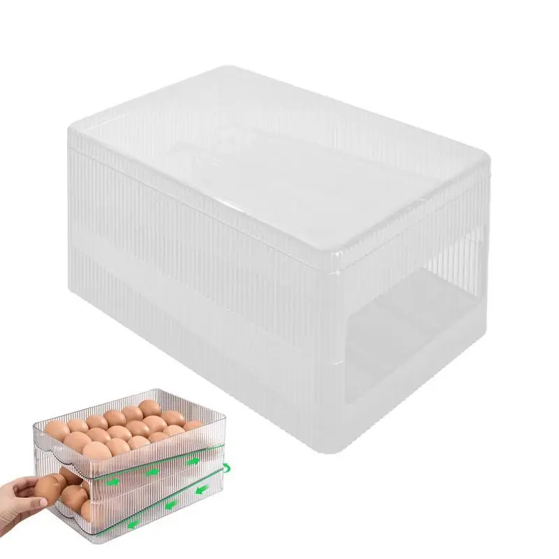 

Автоматическая вращающаяся яичная коробка, многоярусная стойка, держатель для холодильника, коробка для сохранения свежести, корзина для яиц, контейнеры для хранения, кухонные Органайзеры