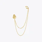 Женские серьги-подвески ENFASHION, серьги неправильной формы золотого цвета, ювелирное украшение для свадьбы, ухо, E211283, 2021