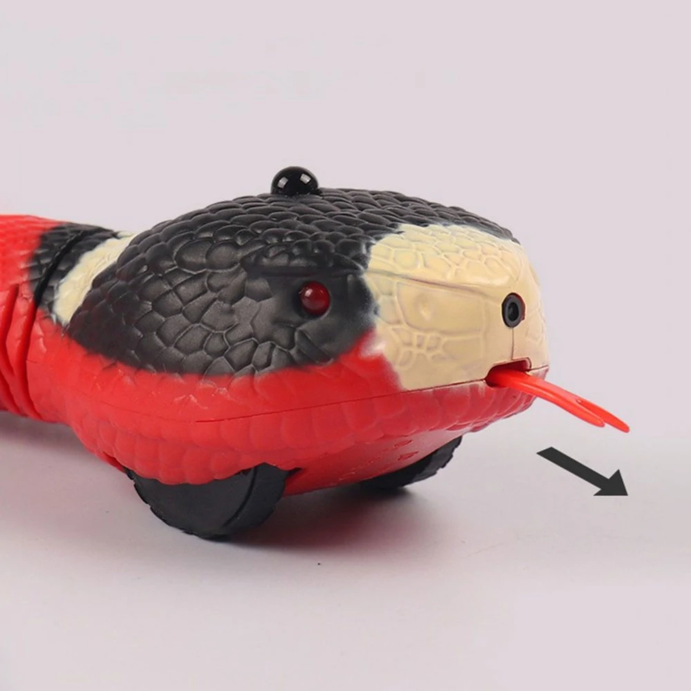 

Induction Snake Funny Interactive Usb Charging Automatic Intelligent Obstacle Avoidance Tricky Toys Smart Sensing Snake Cat Toys