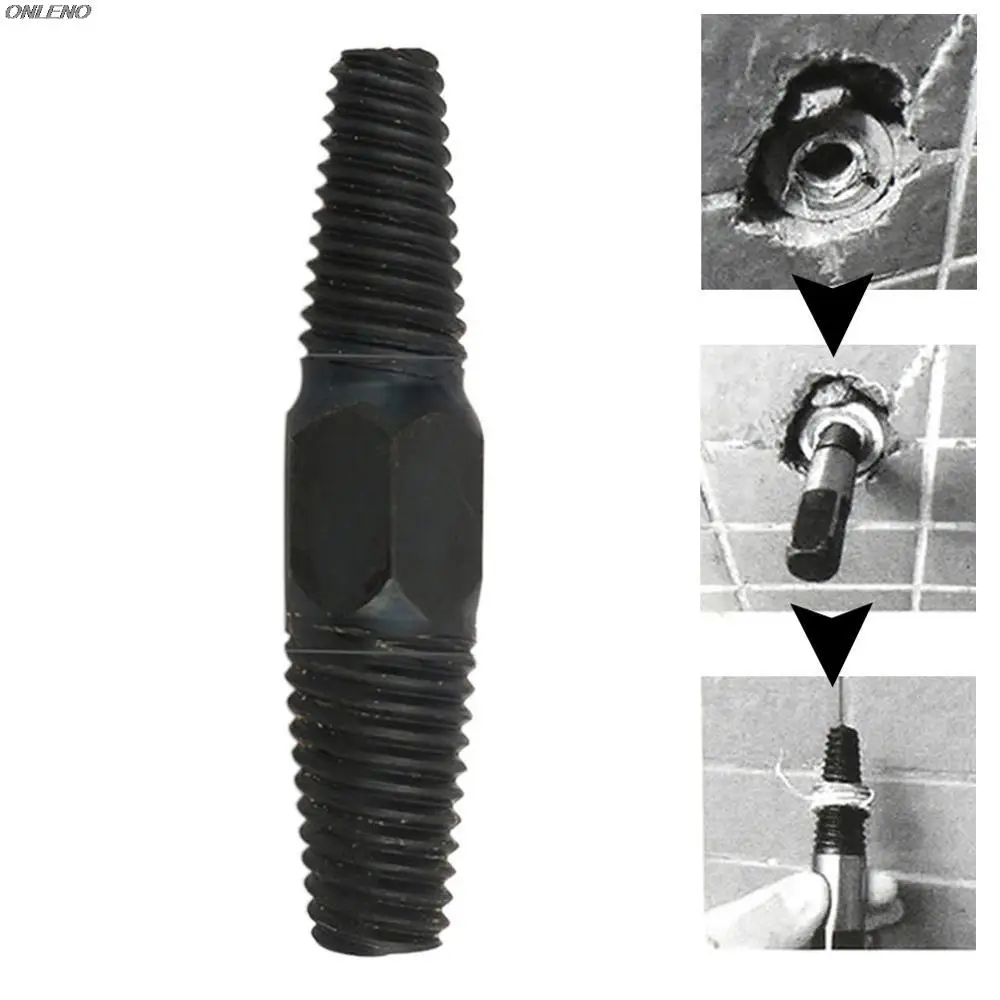 

Double-headed Water Pipe Extractor High-carbon Steel DIY Drill Bits Remover Faucet Triangle Valve Screw Stripped Home Tools