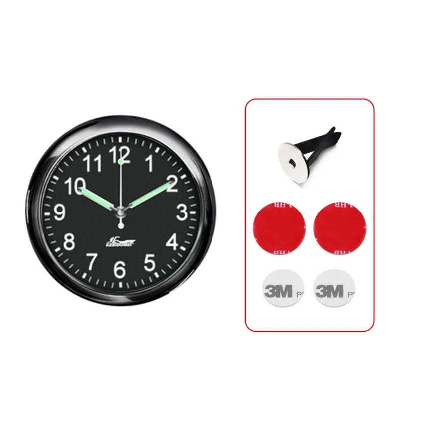 

Автомобильные светящиеся часы, автомобильные внутренние цифровые мини-часы, механические кварцевые часы, автомобильный орнамент, автомоби...