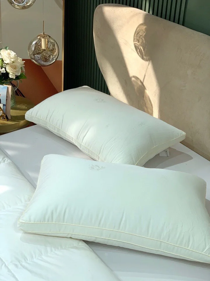 

Мягкая подушка из соевого волокна, роскошная Подушка, одинарная и двойная пушистая эластичная Удобная подушка для сна, подушки для спальни