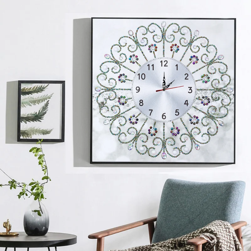 

Diy 5d Diamond Painting Clock Special-shaped Drill Art Hobby Cross Stitch Wall Home Decor Embroidery Kit Personalized Gift