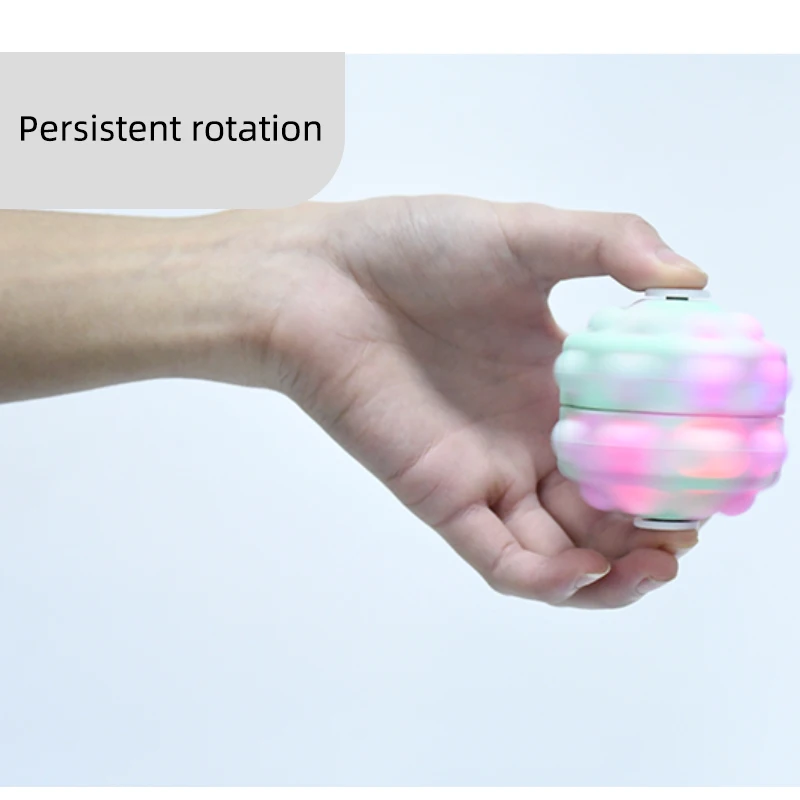 3D Stereoscopic Glowing Color Rotating Bubble Ball For Relief Stress Toy Gift For Children And Adults enlarge