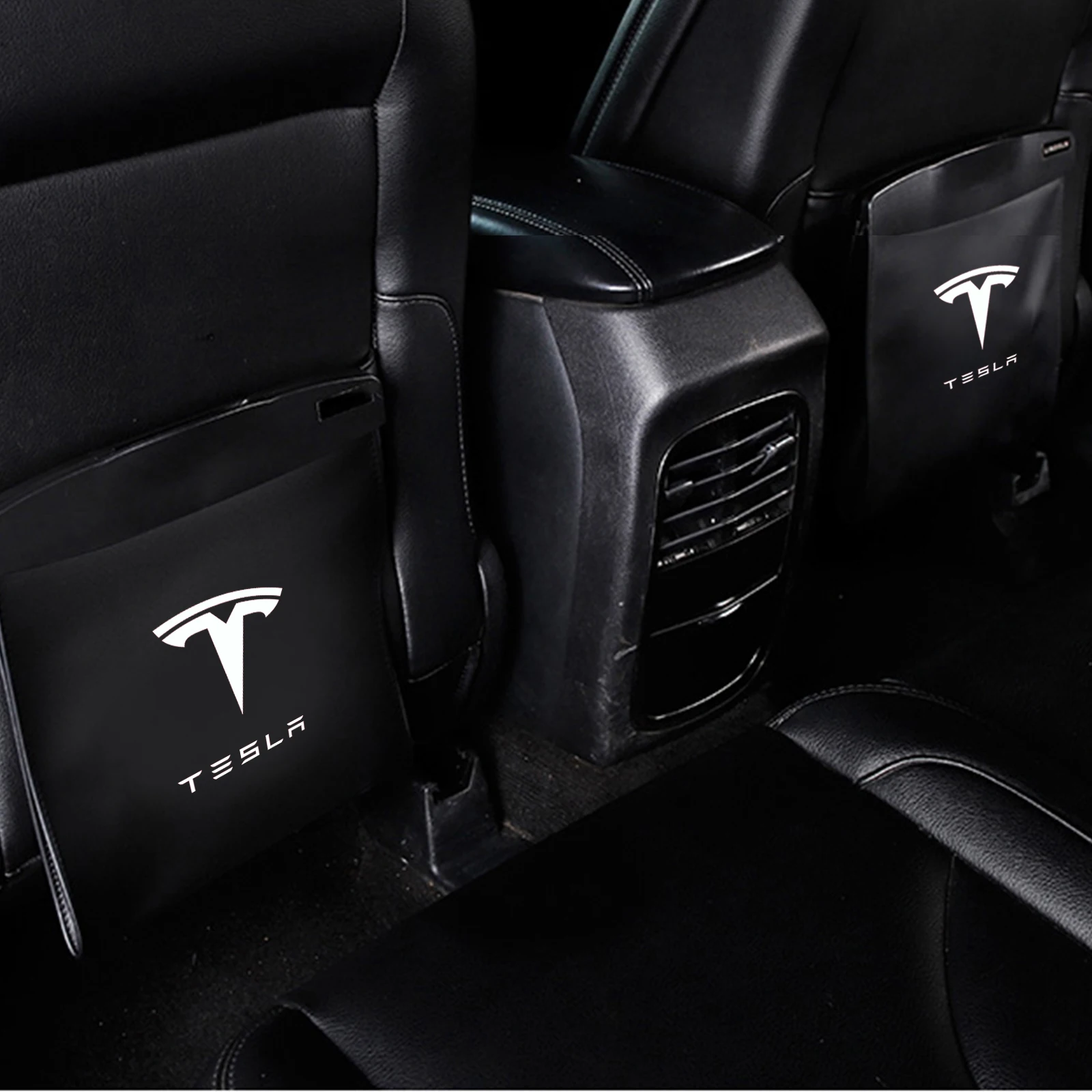 

Мусорная корзина для Tesla 3 Y S X на заднее сиденье, подвесной органайзер, магнитный переключатель, водонепроницаемое мусорное ведро, автомобил...
