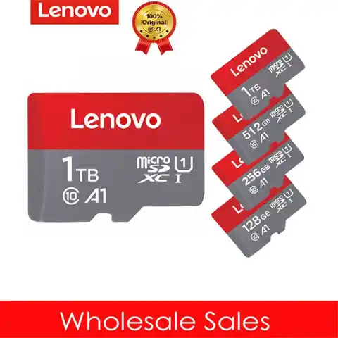 Micro SD карта памяти Lenovo, класс 10, 128 ГБ, 256 ГБ, 512 ГБ, ТБ, 16 ГБ, 32 ГБ, 64 ГБ