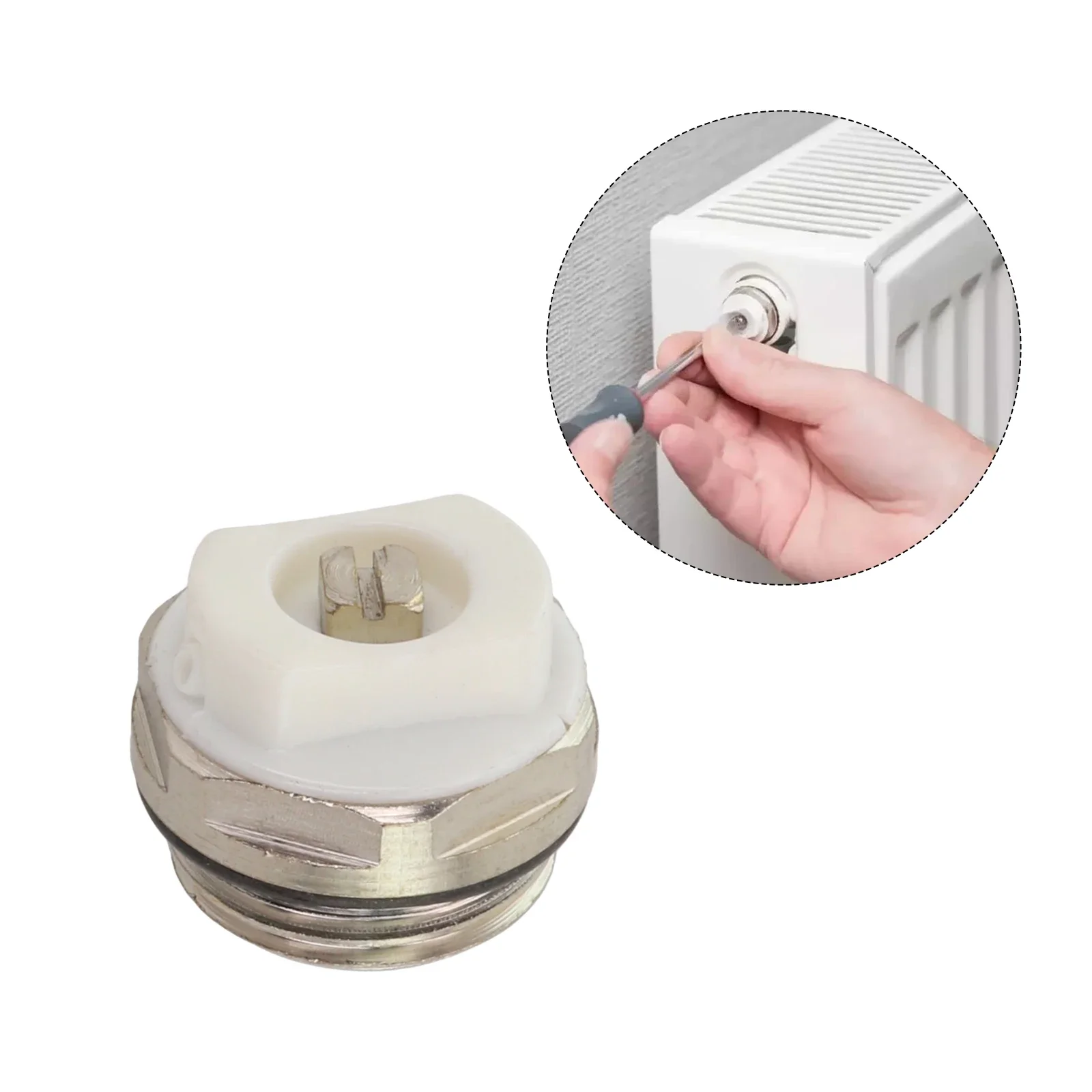 Хромированная отделка Воздухоотводчик Радиаторный клапан Регулируемая