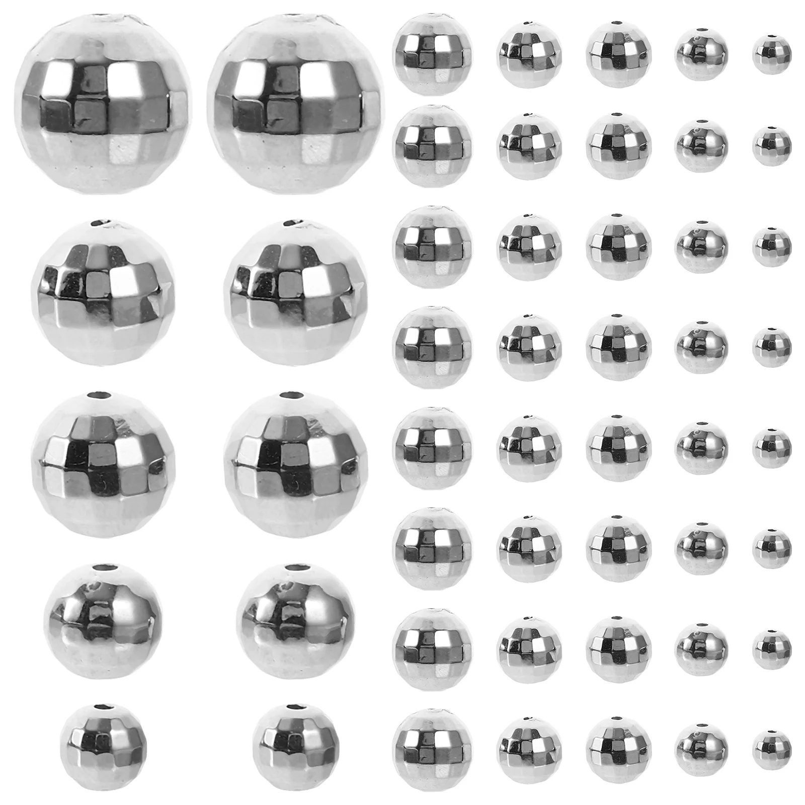 

Round Disco Ball Beads Craft Decor Assorted Bracelets Making Small Acrylic Earrings