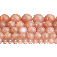 natural gem stone beads aaaaa sunstone semi precious round loose beads 4 6 8 10 12mm for bracelets necklace jewelry making