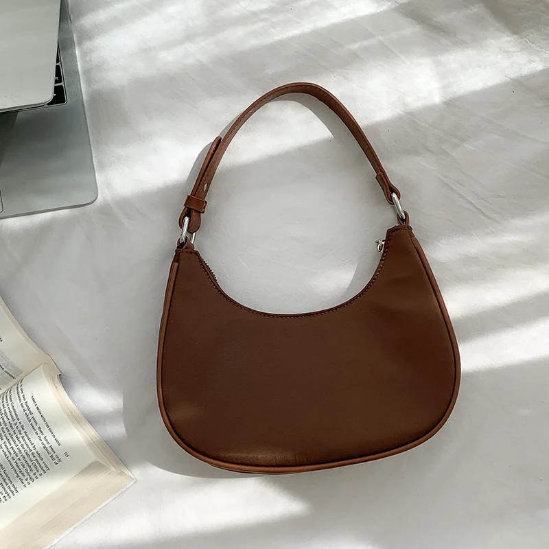 Brand Simple Design Women's Bags 2022 Zipper Casual Underarm Bags Fashion Color Ladies Handbags hand bags for women