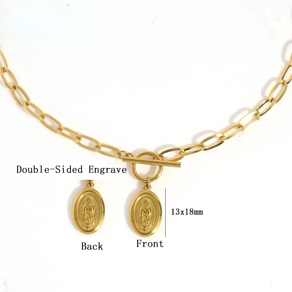 Женское Ожерелье из нержавеющей стали золотистого/серебристого цвета