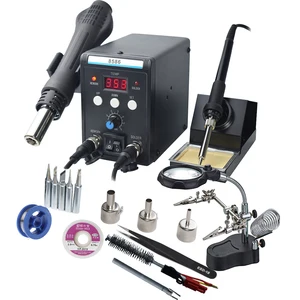 Бессвинцовая паяльная станция SMD, СВЕТОДИОДНЫЙ Цифровой паяльник, Термофен Blowser Eruntop 8586