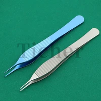 edison plastic tweezers beauty tools double eyelid big belly ophthalmic instruments with teeth and hooks horizontal pattern twee