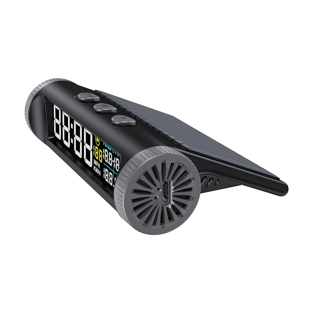 

HUD Head Up Display USB Rechargeable Wireless Digital Speedometer Driving Alarm GPS Overspeed Alarm High Quality