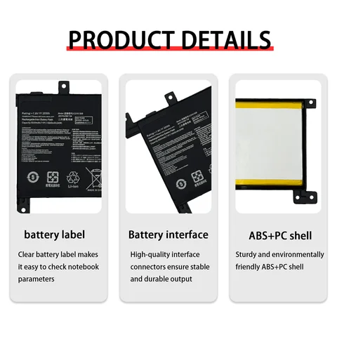 Сменный аккумулятор C21N1509 5000 мАч для ASUS FL5900 X556U V556U R558U F556U A556U X556UV K556U VM591U