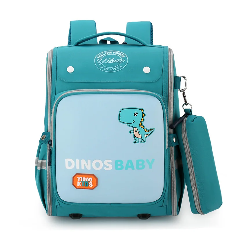 

Boys Backpacks for School Cartoon Dinosaur Waterproof 3D Folding Space Book Bag Kids Children Primary School Bag Girls Mochilas