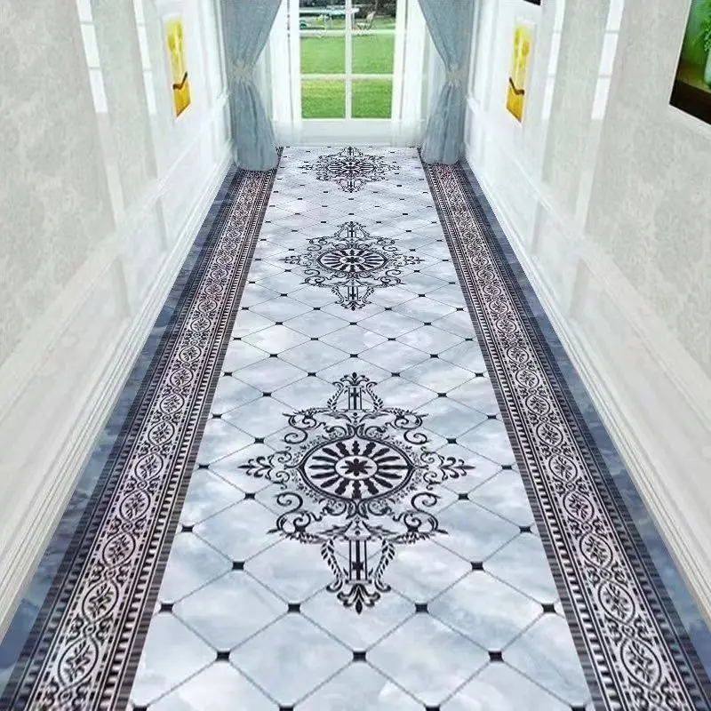 

Home Palace Corridor Carpet European Luxury Style Porch Mat Hotel Staircase Lobby Floor Rugs Large Size Carpet Living Room
