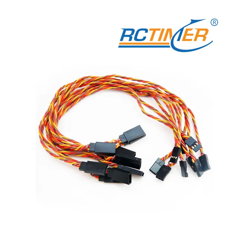 10pcs JR Twist Servo Extension Lead 300/600/900mm Length | Parts &amp Accs