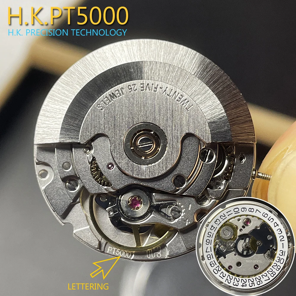 Автоматический механический механизм HK PT5000 25 драгоценностей верхний клон ETA 2824-2