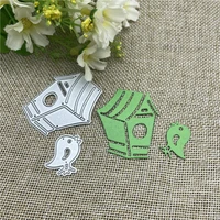 bird house lace metal cutting dies mold round hole label tag scrapbook paper craft knife mould blade punch stencils dies
