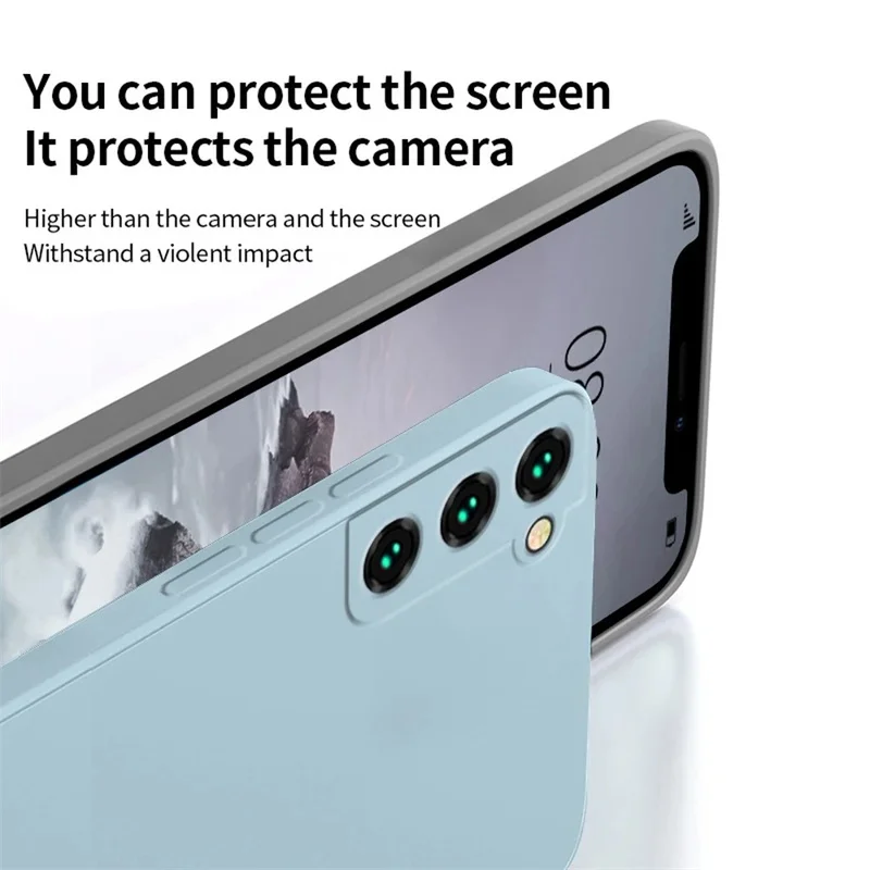 Жидкие силиконовые мягкие чехлы для Samsung S25 Galaxy S8 S9 S10 S20 S21 FE S22 S23 S24 Plus Fundas Note 10 20 Cover