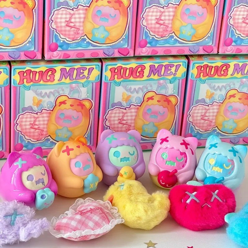 Фото ShinWoo Hug Me Mini Series слепая коробка Ghost Bear Surprise Mystery Box кукла украшение для рабочего стола милая модель игрушки подарки на день рождения для девочек №3