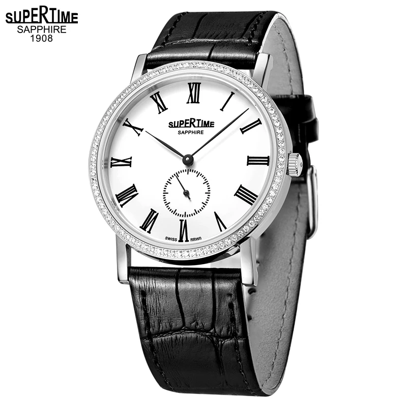 

Часы мужские Кварцевые водонепроницаемые из нержавеющей стали с хронографом