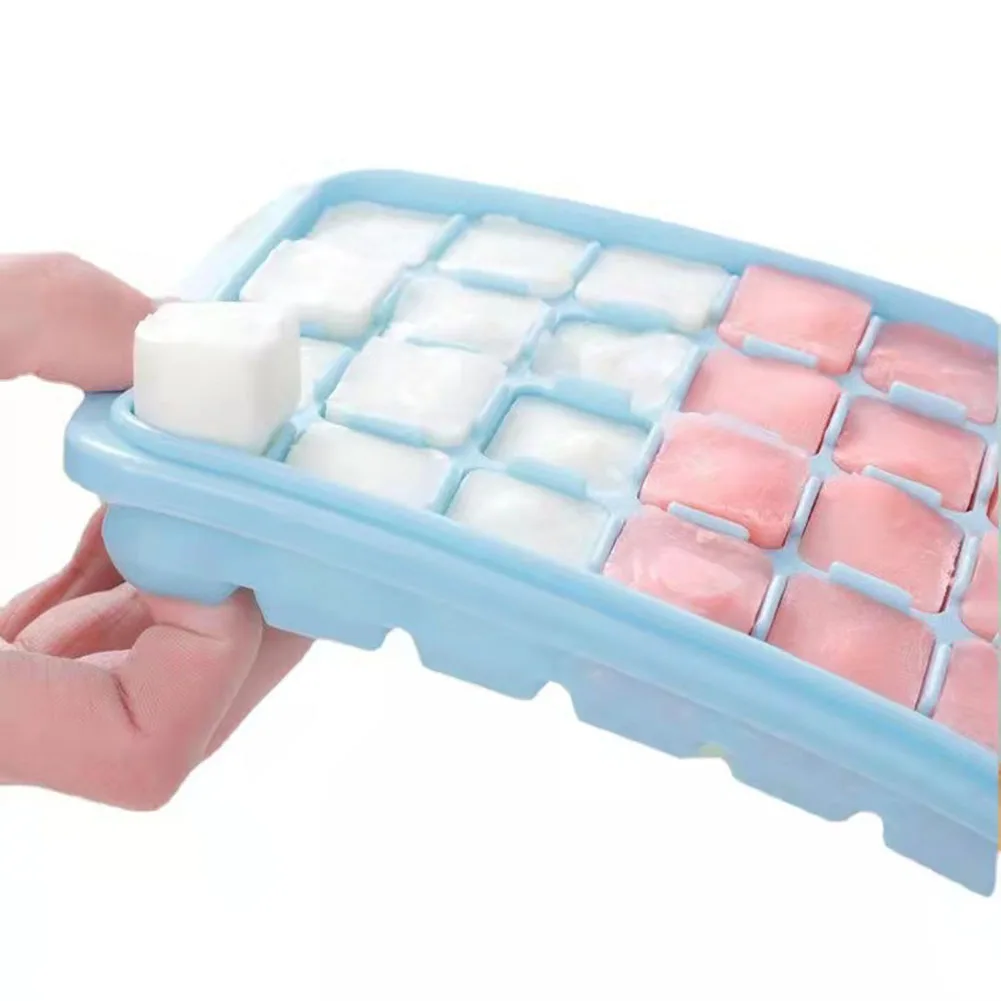 

24/36 Grid Large Ice Cube Mold Easy Release Food Grade Silicone Ice Cube Square Tray DIY Ice Maker Ice Cube Tray