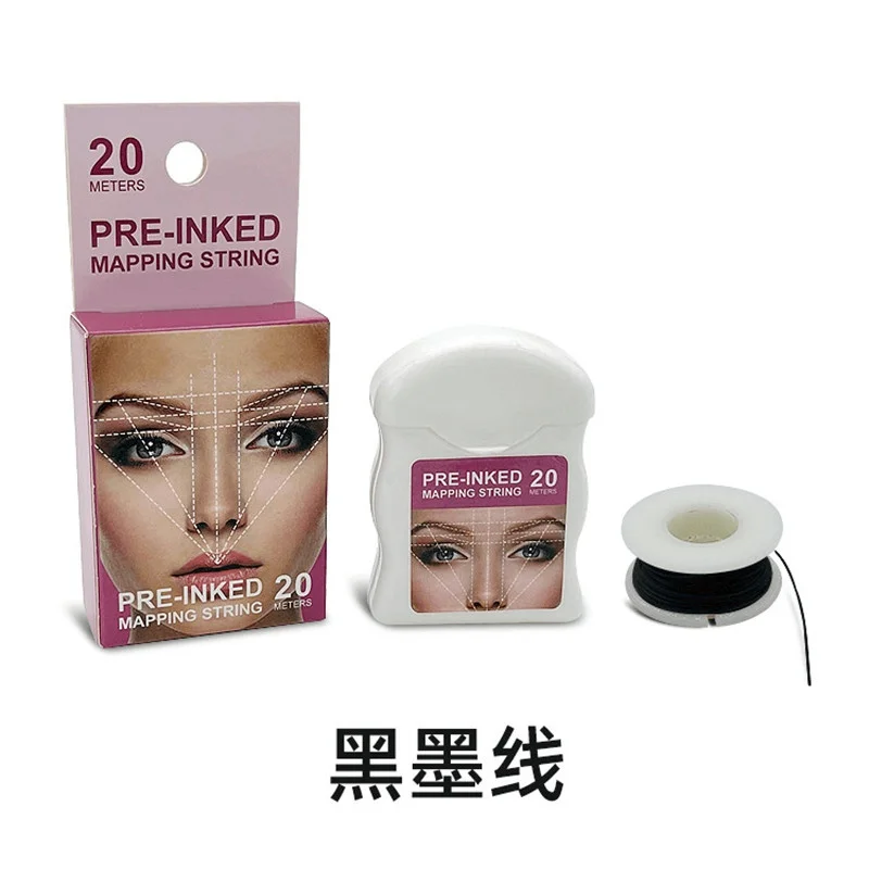 

Mapping String T Point White Mapping Pre-Inked Eyebrow hread Tattoo Brows String Beauty Tools Wholesale 20m Microblading Marker