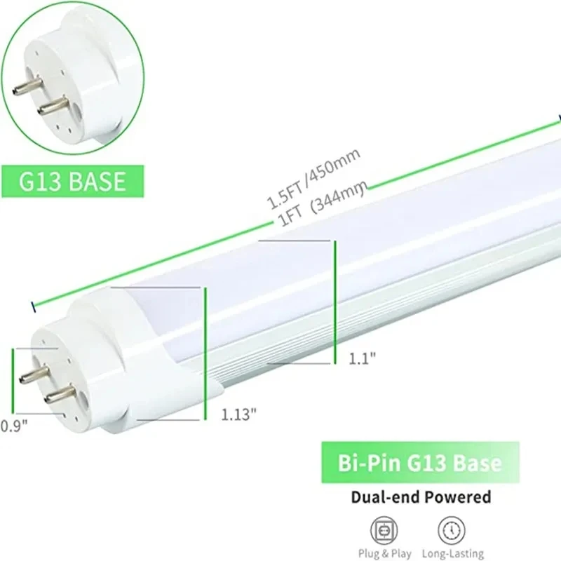 Лампы T8 лампы 1 5 футов белого цвета Модель B модель T10 T12 флуоресцентные для замены