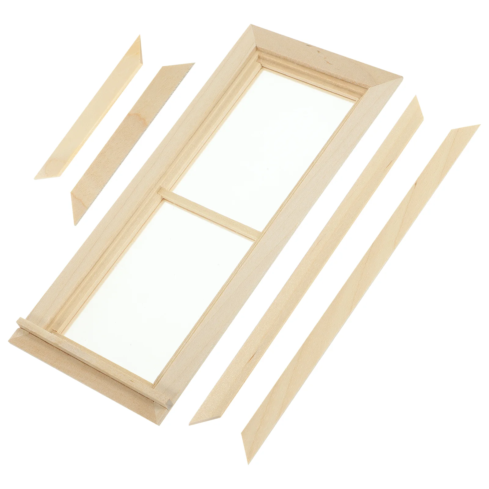 

House Window Prop DIY Mini House Decoration Mini Blank Window House Accessory