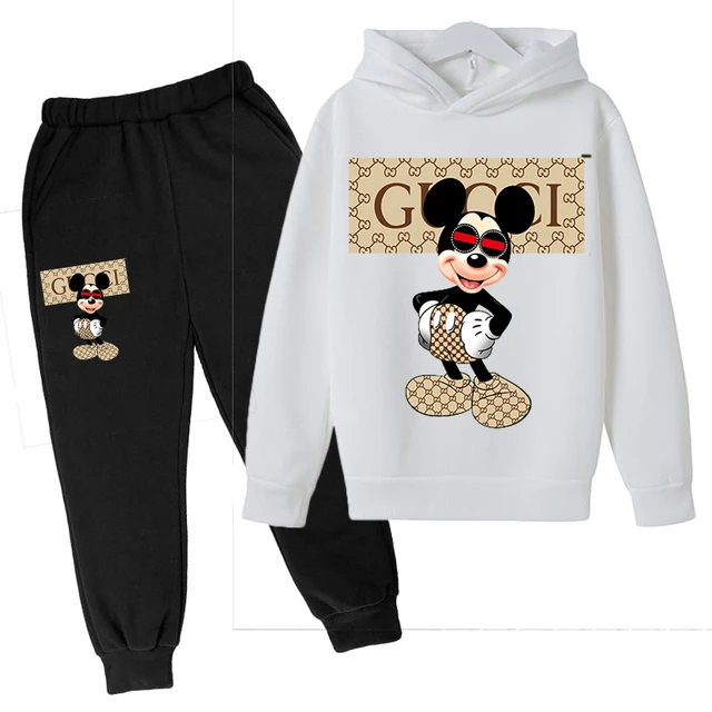 

2022 New Fashion Boys and Girls 2-piece Sportswear Suit 4-14 years old Hoodie and Pants Suit Spring and Autumn Brand Clothing