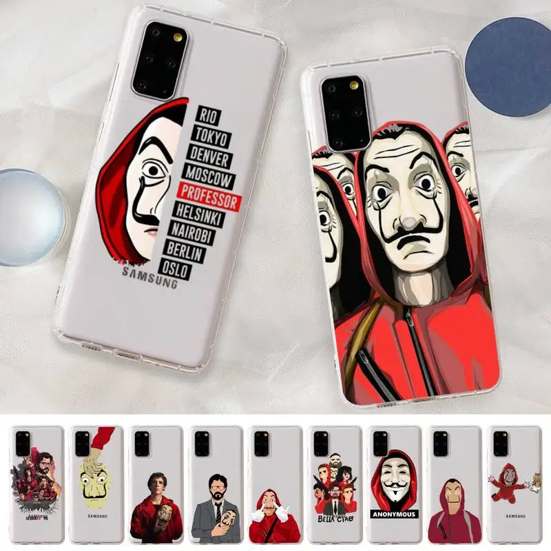 

Spain TV Money Heist House Paper La Casa de papel Phone Case For Samsung A 10 20 30 50s 70 51 52 71 4g 12 31 21 31 S 20 21 plus