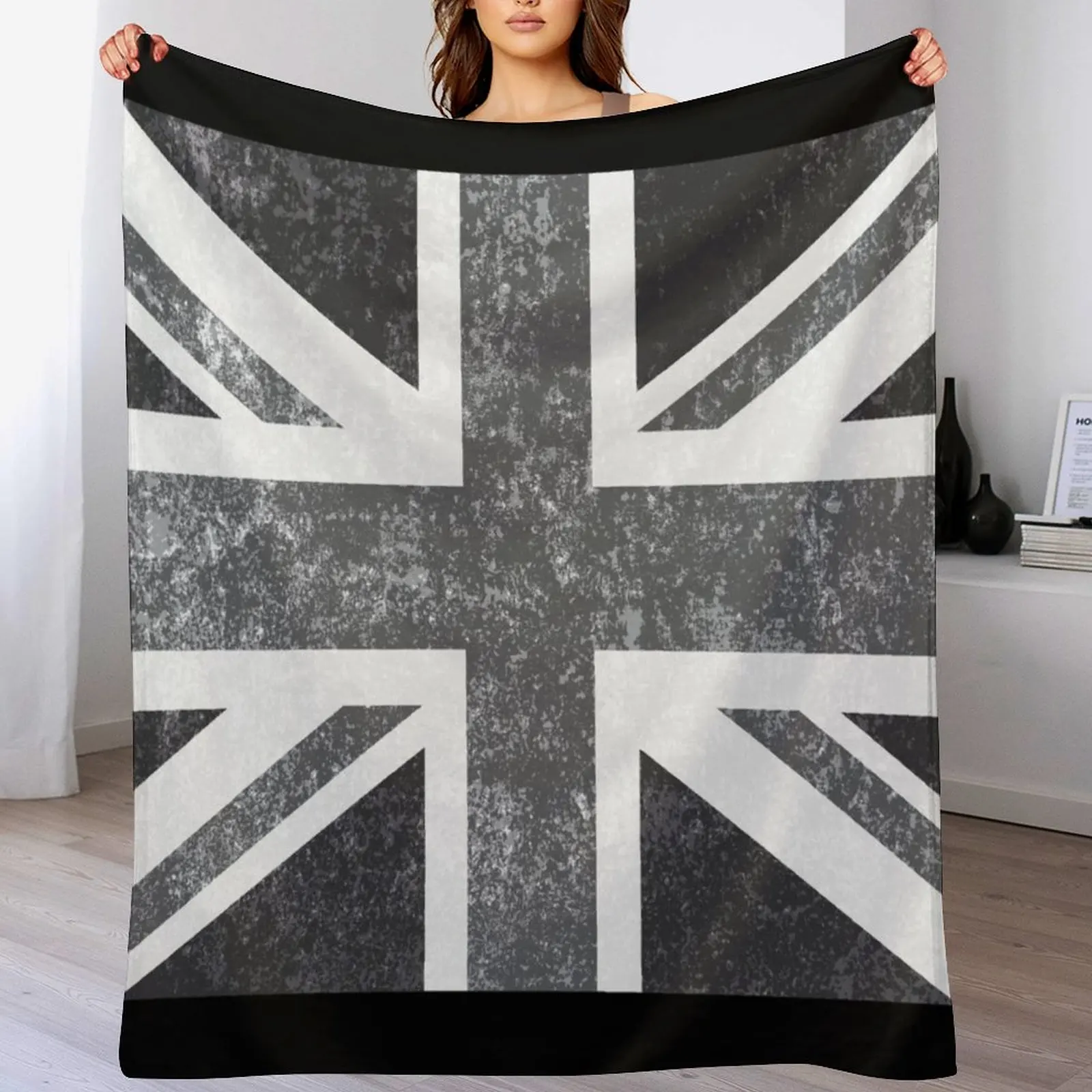 Юнион Джек Винтаж Грейс - Одеяло с флагом Великобритании Очень большое