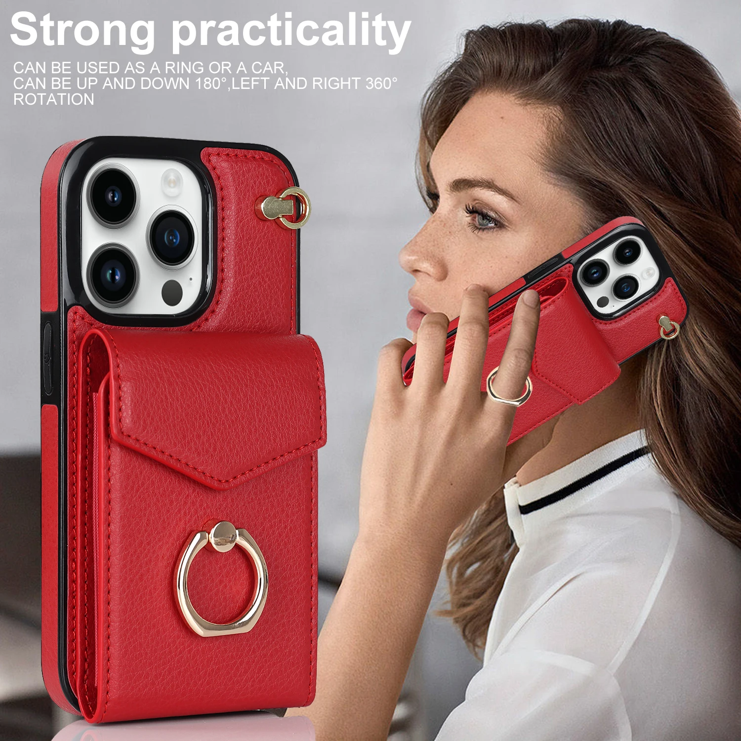 Luxury Leather Multi Card Slot Bracket Phone Case For iPhone 14 13 12 Mini 11 Pro XS MAX X XR Card Holder Phone Cover Bag