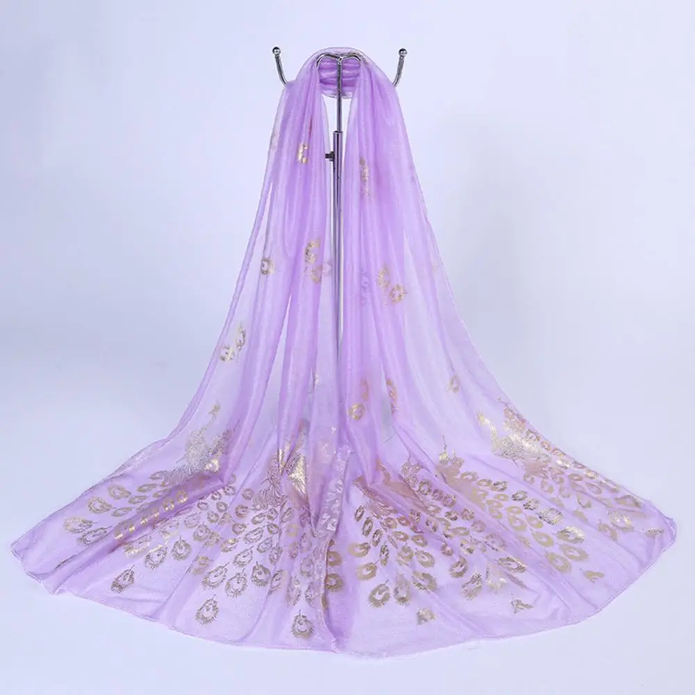 Женская длинная мягкая пляжная шаль с запахом