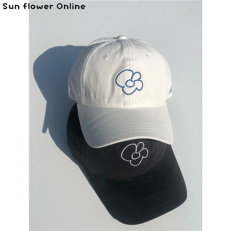 One Little Flowers ~ весна-лето новая повседневная универсальная корейская шляпа с полями