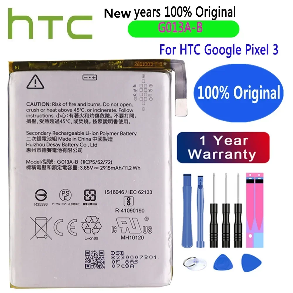 Оригинальный аккумулятор для мобильного телефона HTC Google Pixel 3 3A XL 3Lite Lite 3XL G013A-B G013A-C