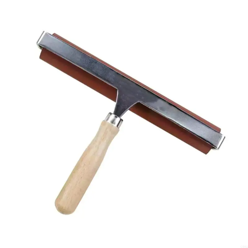 G99A 1/3PCS Деревянный ручка резинового ролика для крафта инструмент Brayer печати