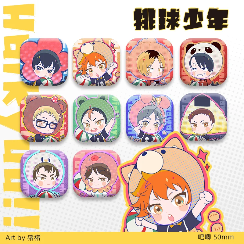 

Аниме Haikyuu! Shoyo Hinata Tobio Kageyama sugawara koushi фигурка квадратный значок брошь булавка 1578 подарки для детей коллекционная игрушка