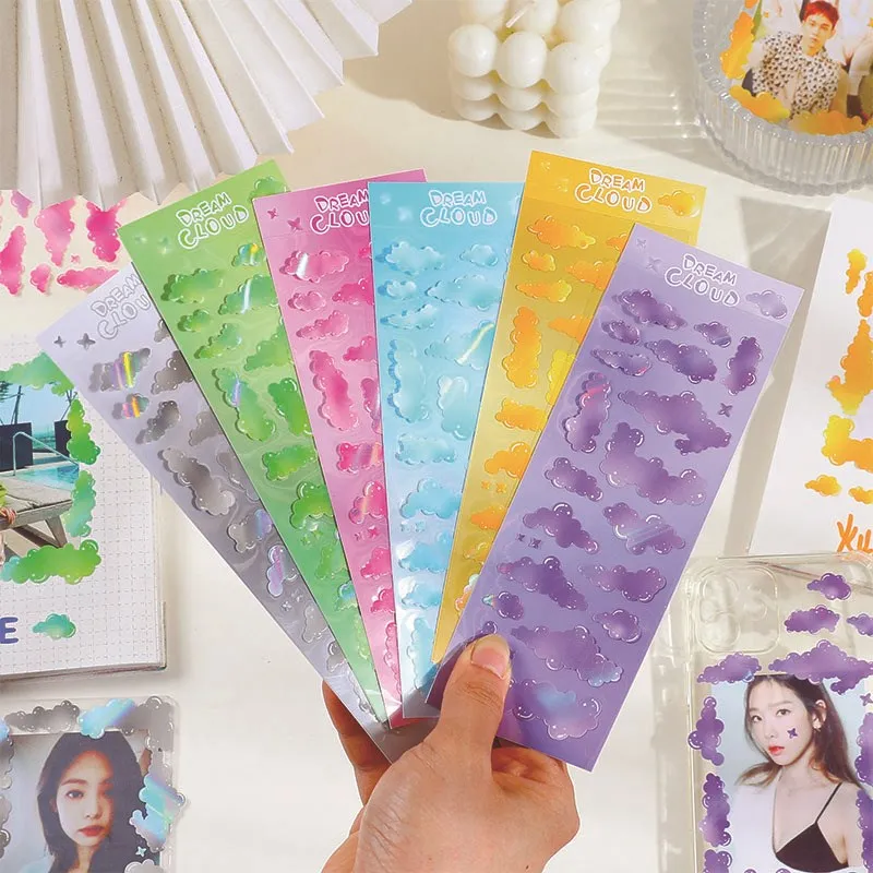 

Фантазийный фотографический декор, милые наклейки, милые и креативные товары для скрапбукинга, бумажные материалы, корейские канцелярские товары