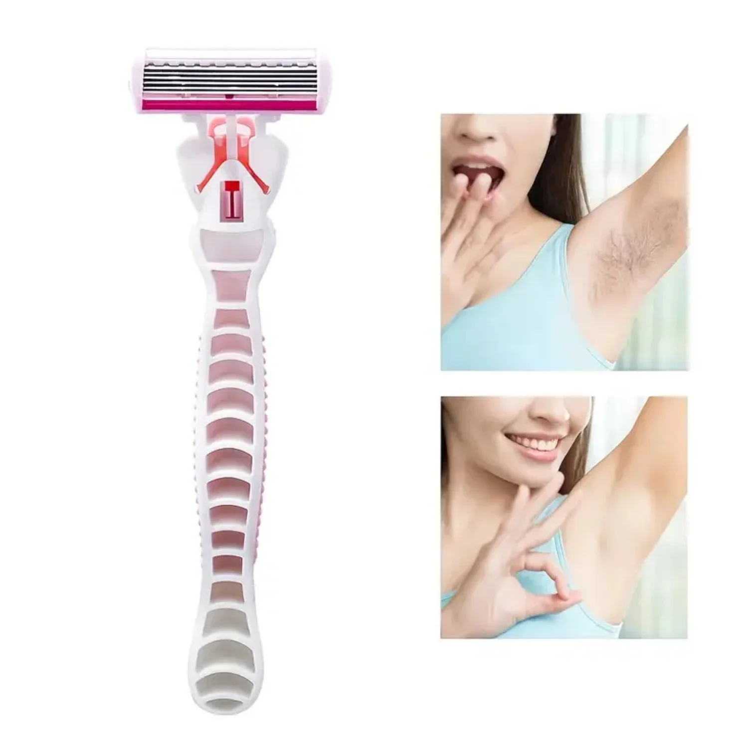 Женская бритва для удаления волос на теле 1 шт. - гладкая портативная простая в